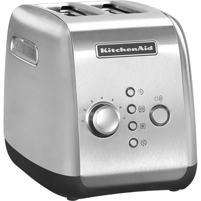Тостер KitchenAid 5KMT221ESX на 2 тоста, 1100 Вт, моторизованный подъём, нержавеющая сталь, фото 2
