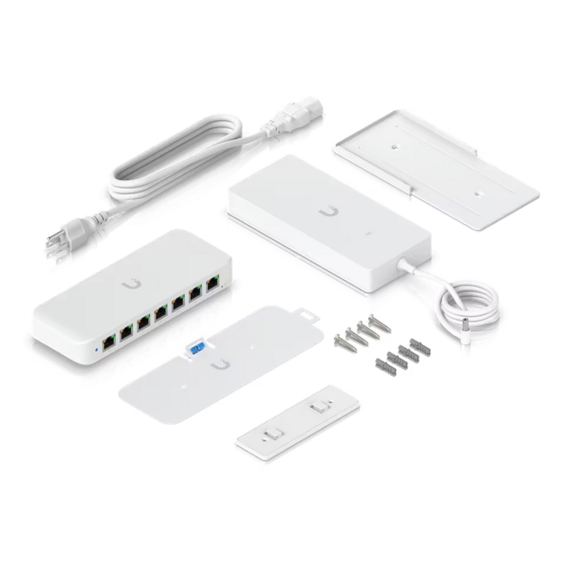 Коммутатор Ubiquiti USW-Ultra управляемый, 8 портов 1 Гбит/с, 7 портов PoE, бюджет 42 Вт, фото 8