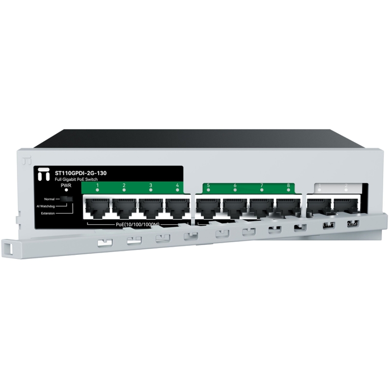 Коммутатор Netis ST110GPDI-2G-130 неуправляемый, 8 портов PoE 1 Гбит/с, 2 порта 1 Гбит/с, 120 Вт, фото 4