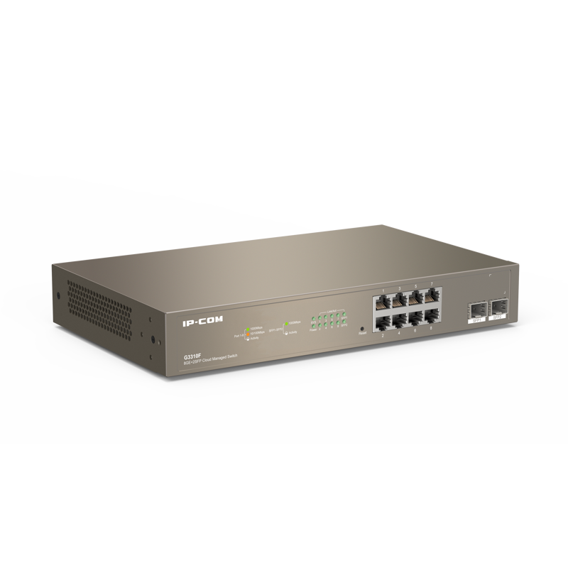 Коммутатор Tenda IP-COM G3310F управляемый, 8 портов 1 Гбит/с, 2 SFP, фото 2