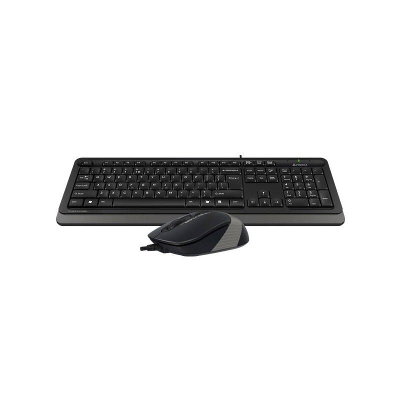 Комплект клавиатура и мышь A4Tech + Fstyler F1010, проводное подключение, USB-A, серый, фото 2