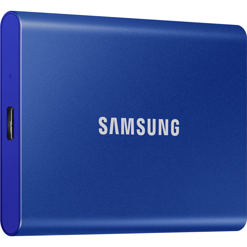 Внешний накопитель Samsung T7, SSD 2 ТБ, USB 3.2 Gen 2 Type-C, чтение 1050 МБ/с, запись 1000 МБ/с, синий, фото 4