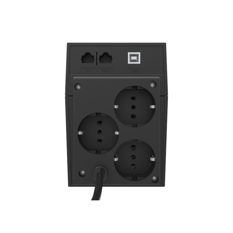 ИБП Powercom RPT-600A EURO 360Wt, 600 ВА, 360 Вт, Line-Interactive, 3 розетки, Schuko, фото 4