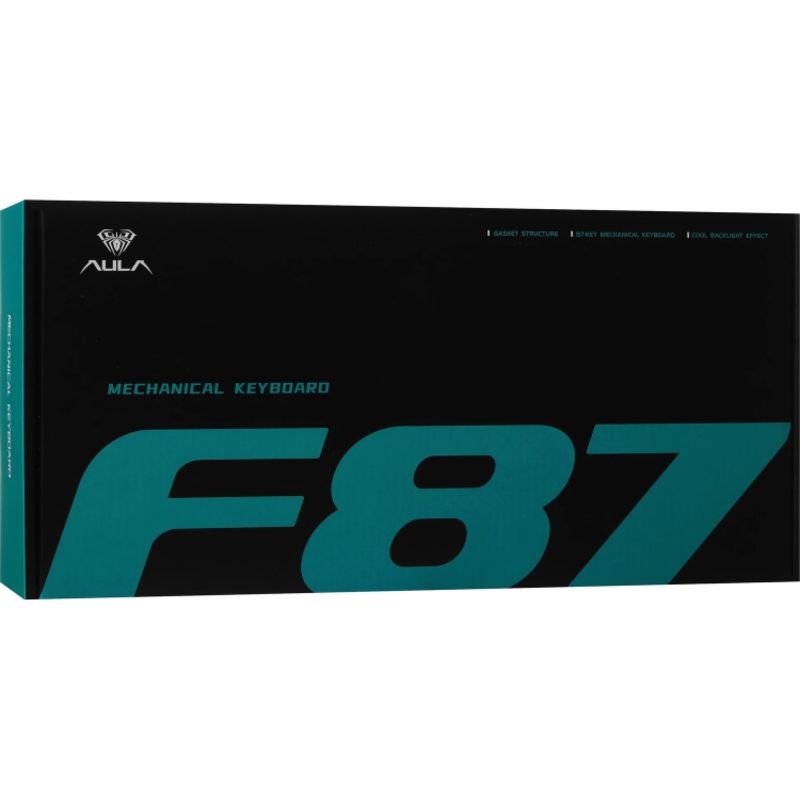 Клавиатура AULA F87 3in1 Gradient, проводное и беспроводное подключение, серый, подсветка, фото 5