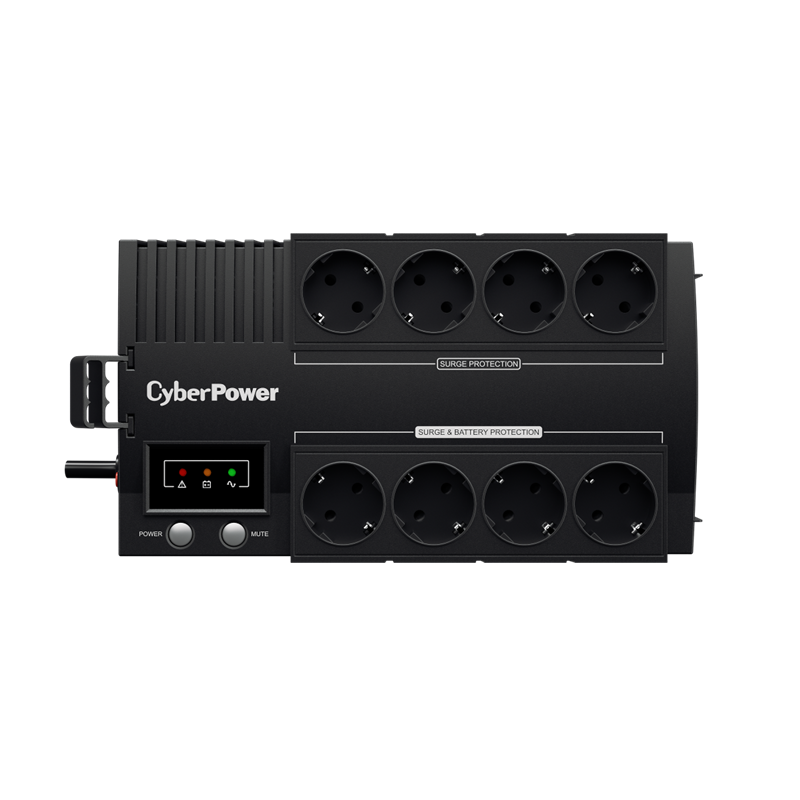 ИБП Cyberpower BS650E NEW, 650 ВА, 390 Вт, Line-Interactive, 8 розеток, Schuko, фото 5