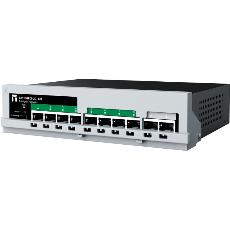 Коммутатор Netis ST110GPDI-2G-130 неуправляемый, 8 портов PoE 1 Гбит/с, 2 порта 1 Гбит/с, 120 Вт, фото 3