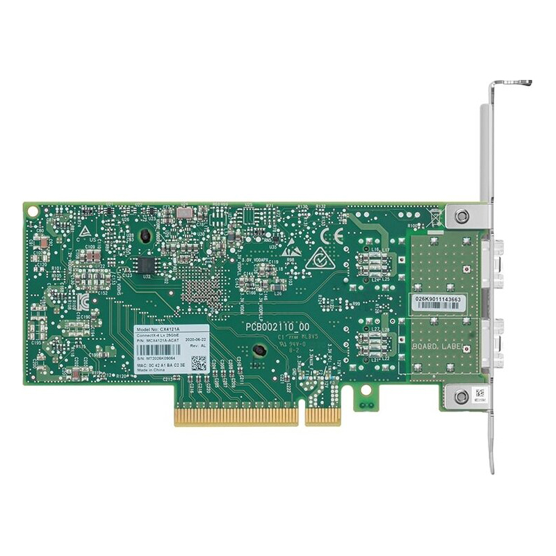 Сетевая карта Mellanox ConnectX-4 Lx MCX4121A-ACAT, 2 порта SFP28 25 Гбит/с, PCIe 3.0 x8, фото 6