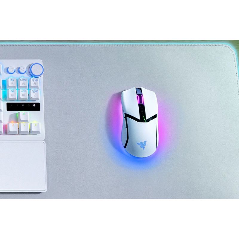 Мышь Razer Cobra Pro, USB-C, Bluetooth, радиоканал, 30000 dpi, белый, подсветка, фото 9