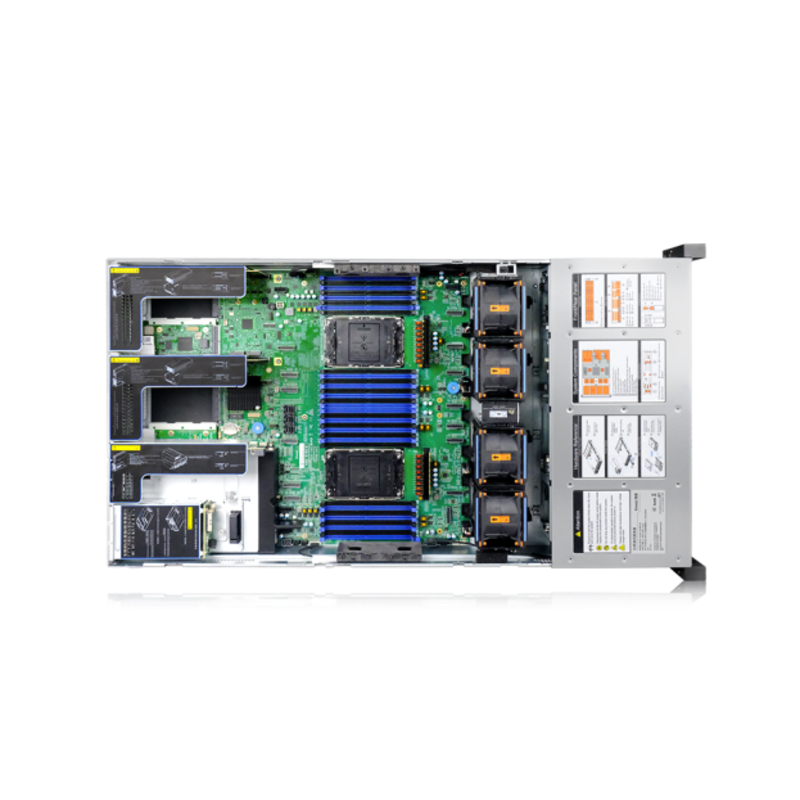 Серверная платформа Gooxi SL201-D12R-G4 2u 12bay server platform with direct bp,based on rapid sapphire 2xPCIe 5.0x16; 4xPCIe 5.0x8 4x 2.5" rear NVMe 2x CPU cooler 350W 1300W 1+1 EU (Gooxi 0.95.002.1070), фото 3