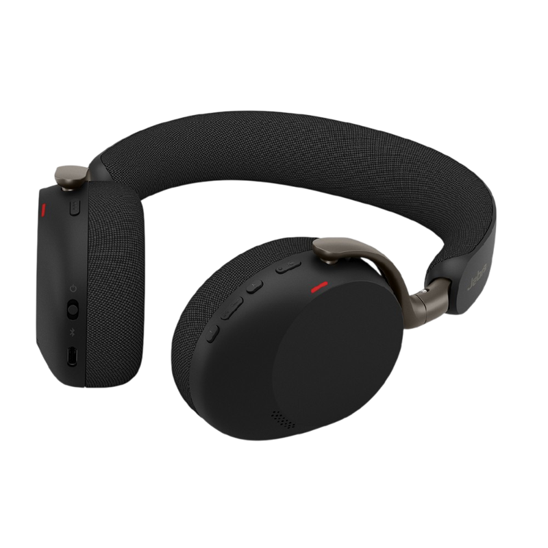 Гарнитура Jabra Evolve3 75 MS WLC, беспроводная зарядная подставка, адаптер Link 390c USB-C, фото 5