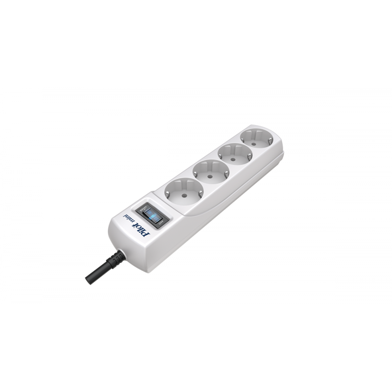 Сетевой фильтр Pilot Mini 4 розетки (евро с заземлением), 10А/2.2кВа, автомат, 10 м Surge protector Pilot Mini 4 euro outlets, 10A 2.2kVt, automatic circuit-breaker, 10 m (ZIS Pilot Mini 10M), фото 2
