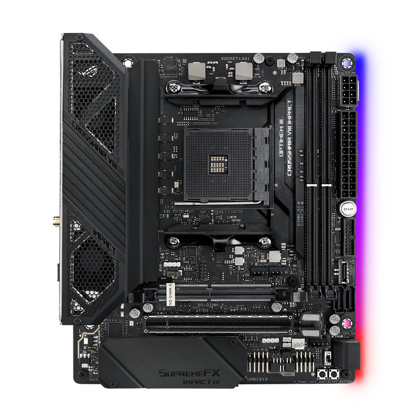 Материнская плата ASUS ROG CROSSHAIR VIII IMPACT, AM4, AMD X570, Mini-DTX, DDR4, фото 10