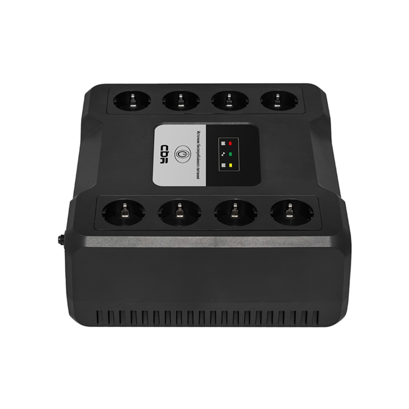 ИБП CBR 480 W 9Ah12V 8 x Shuko, 800 ВА, Line-Interactive, 8 розеток, Schuko, фото 5