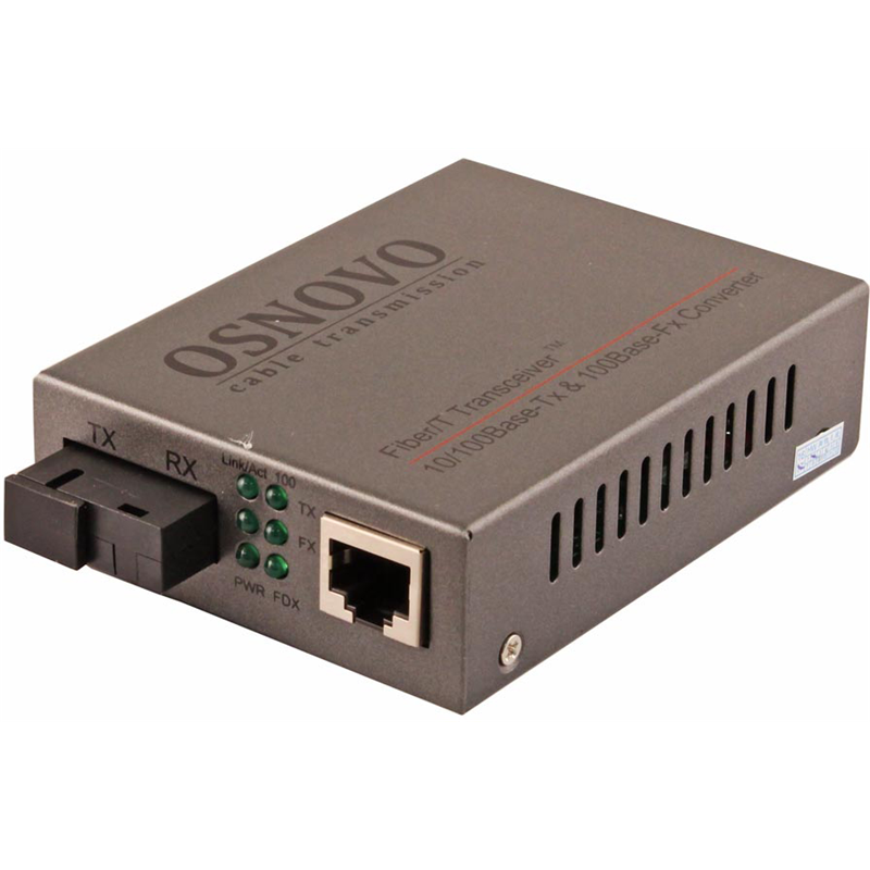 Медиаконвертер OSNOVO OMC-100-11S5b WDM, 100 Мбит/с, SC, до 20 км, фото 4