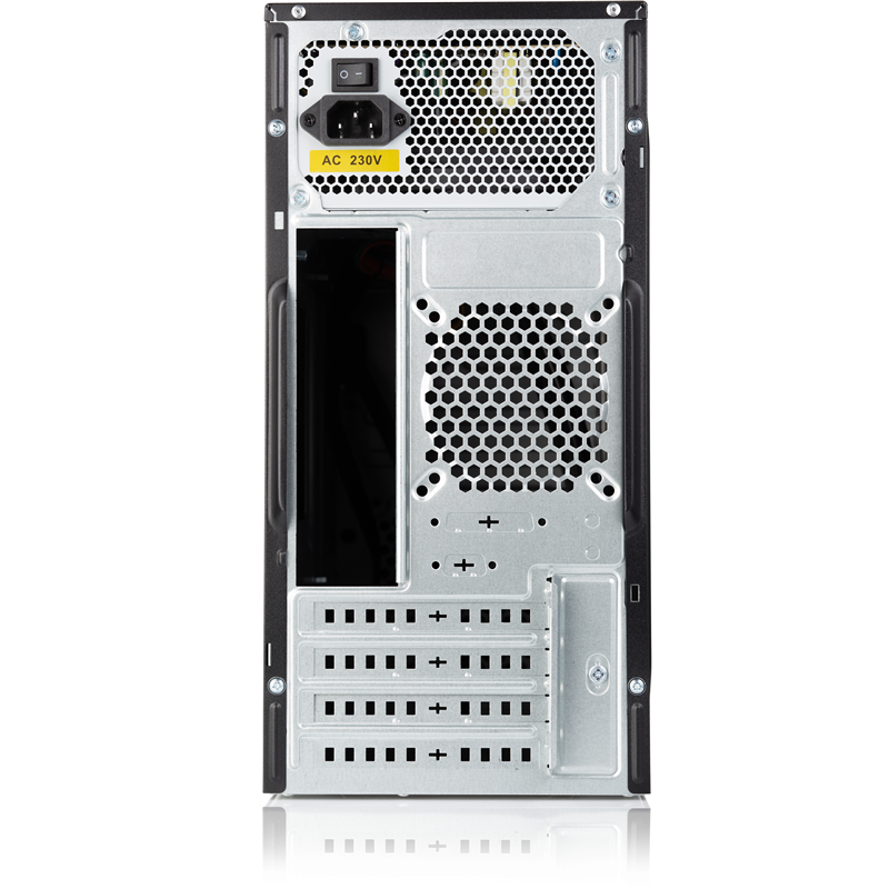 Корпус для ПК Foxline FL-733R, Mini Tower, с БП 450 Вт, чёрный, под mATX, Mini-ITX, фото 4