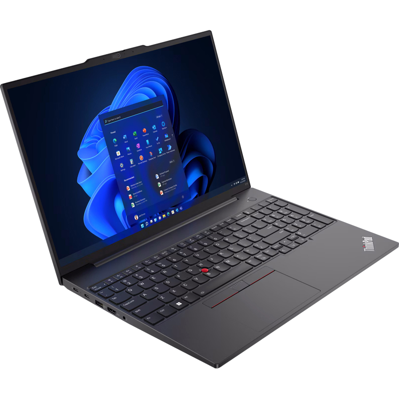 Ноутбук Lenovo ThinkPad E16 G2 16" (1920x1200) IPS, Ryzen 7 7735HS, 16GB,512GB SSD, AMD Radeon, HD RGB Cam, RTL8852BE,FPR,3 Cell 47Whr, BKLT, No OS, 1Y, фото 3