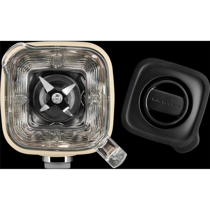 Стационарный блендер KitchenAid Artisan 5KSB4026EAC, стеклянный стакан 1,4 л, 16000 об/мин, кремовый, фото 3