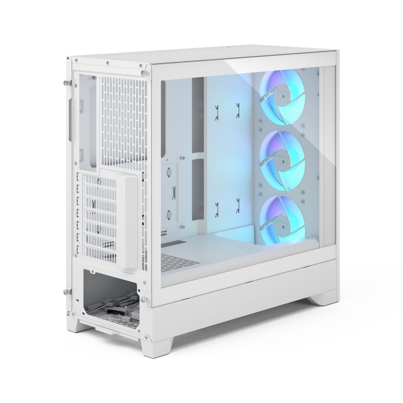 Корпус ПК без блока Case Fractal Design Pop 2 Air TG RGB, Midi-Tower, 3x120mm, 1xUSB-C + 1xUSB-A 3.2 ATX, mATX, mITX White, фото 4