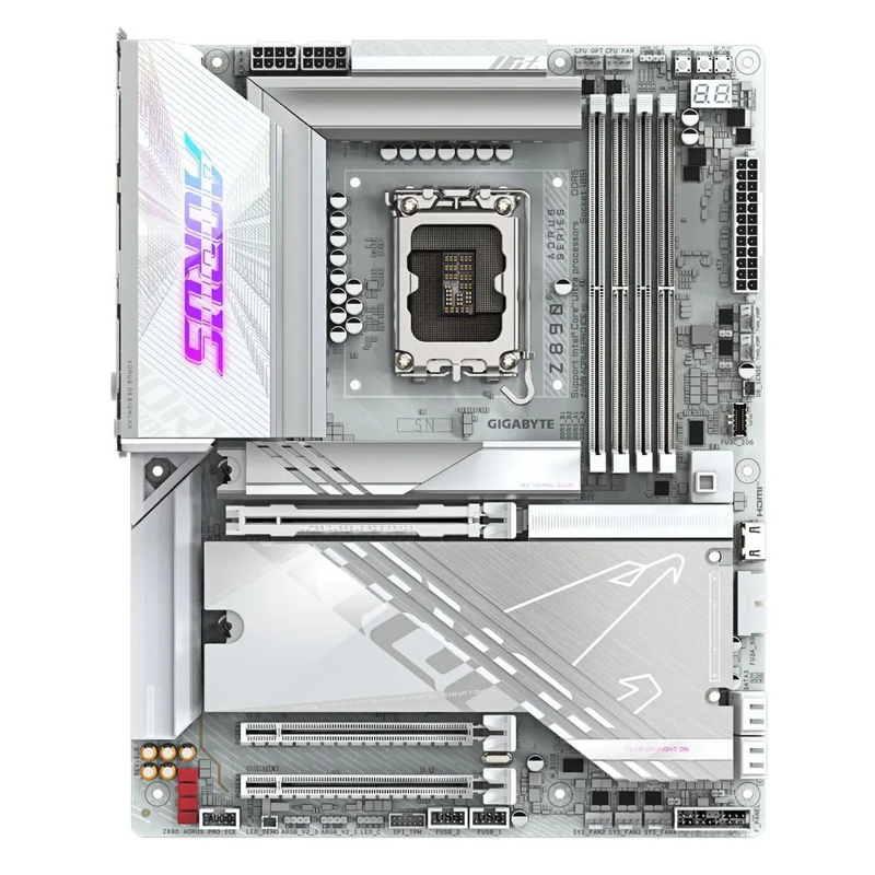 Материнская плата Gigabyte Z890 AORUS PRO ICE, LGA1851, Intel Z890, ATX, DDR5, фото 2