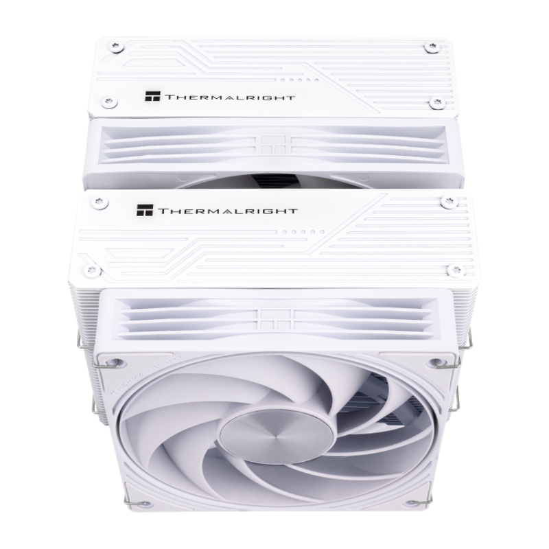 Кулер для процессора Thermalright Frost Tower 140, 2011, AM4, AM5, LGA115X, LGA1200, LGA1700 и др., белый, фото 7