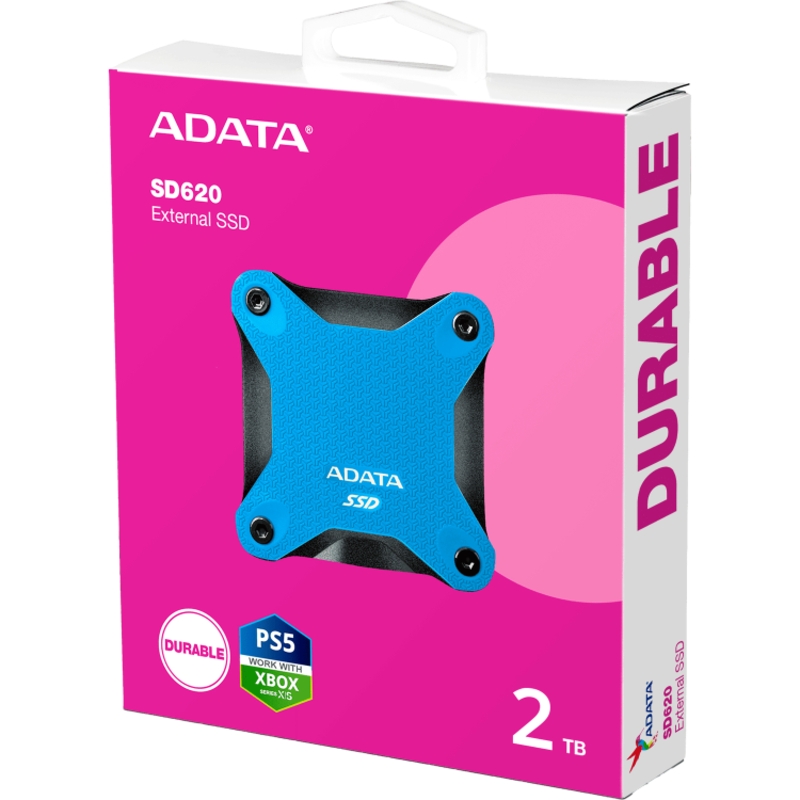 Внешний накопитель ADATA SD620, SSD 2 ТБ, USB 3.2 Gen 2 Type-A, чтение 520 МБ/с, запись 460 МБ/с, синий, фото 8