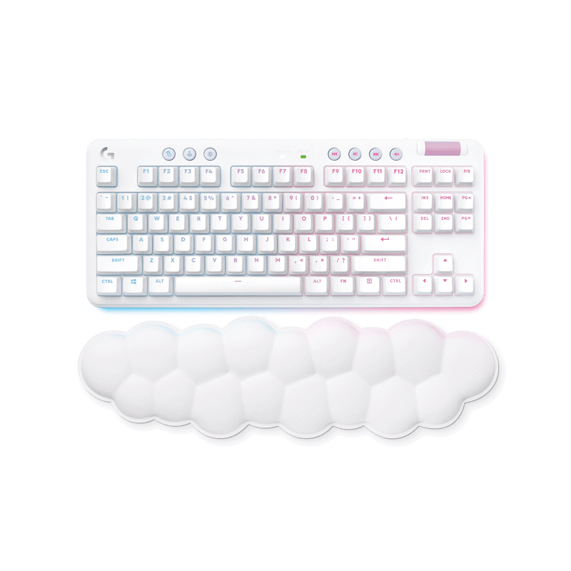 Клавиатура Logitech G715 TKL Tactile LIGHTSPEED RGB OFF, проводное подключение, USB-C, механические, белый, фото 4