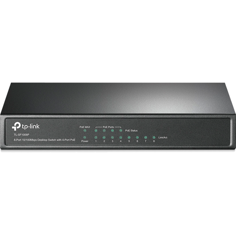 Коммутатор TP-Link TL-SF1008P неуправляемый, 8 портов 100 Мбит/с, 4 порта PoE, 57 Вт, фото 6
