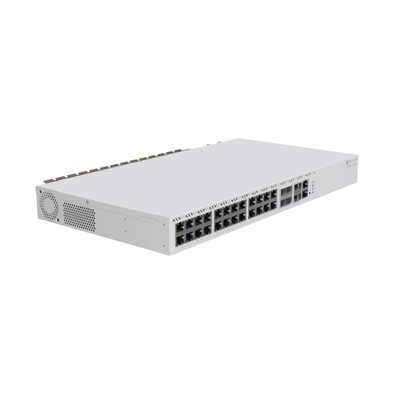 Коммутатор Mikrotik CRS326-4C+20G+2Q+RM, 20 портов 2,5 Гбит/с, 4 комбо-порта 10G, 2 QSFP+, фото 3