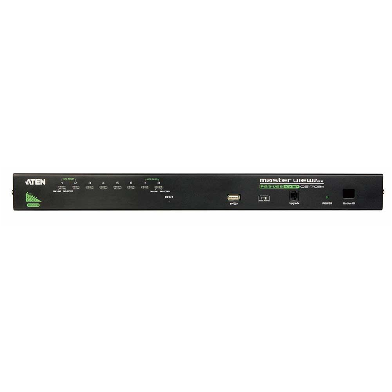 KVM-переключатель ATEN CS1708A на 8 портов, подключение компьютеров по PS/2 и USB, фото 2