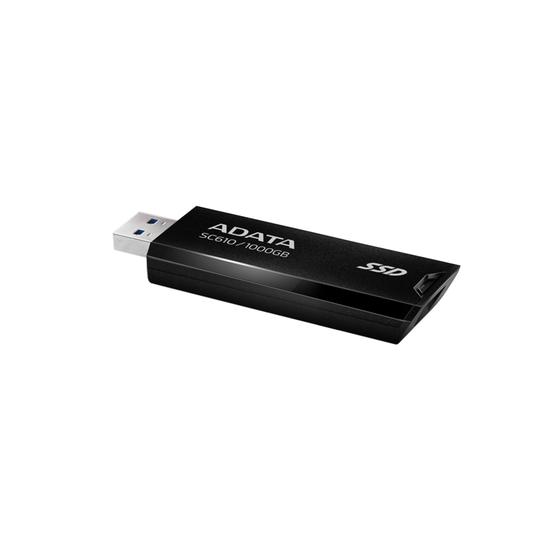 Внешний SSD ADATA SC610, 1000GB, Type-A, USB 3.2 Gen2, R/W 550/500 MB/s, 67x24x10mm, Black (ADATA SC610-1000G-CBK/RD), фото 7