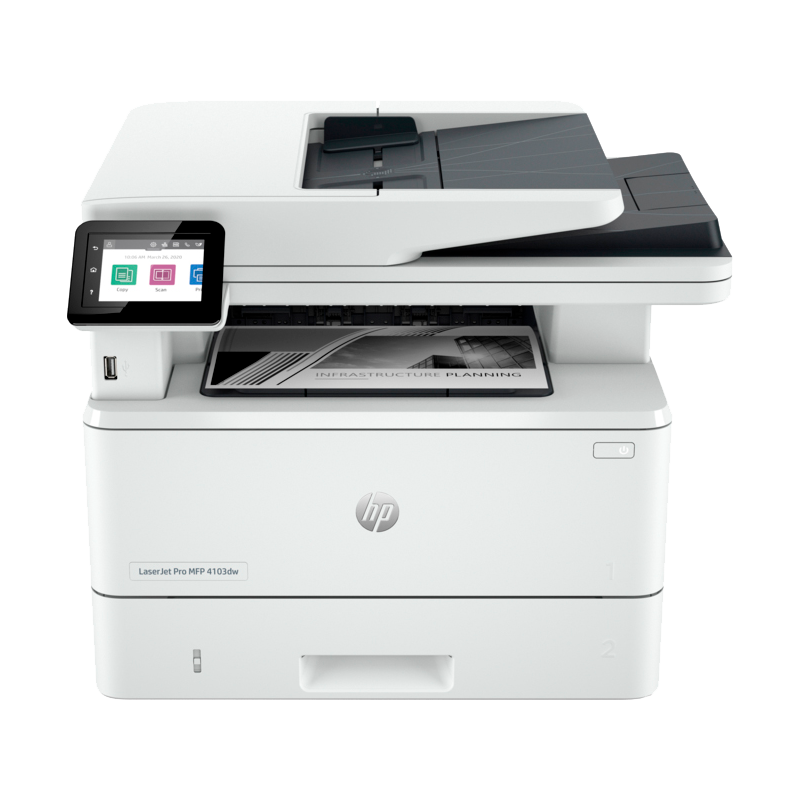 МФУ лазерное HP LaserJet Pro 4103dw, A4, двусторонняя печать, сканирование 1200x1200 dpi, USB, Ethernet, фото 2