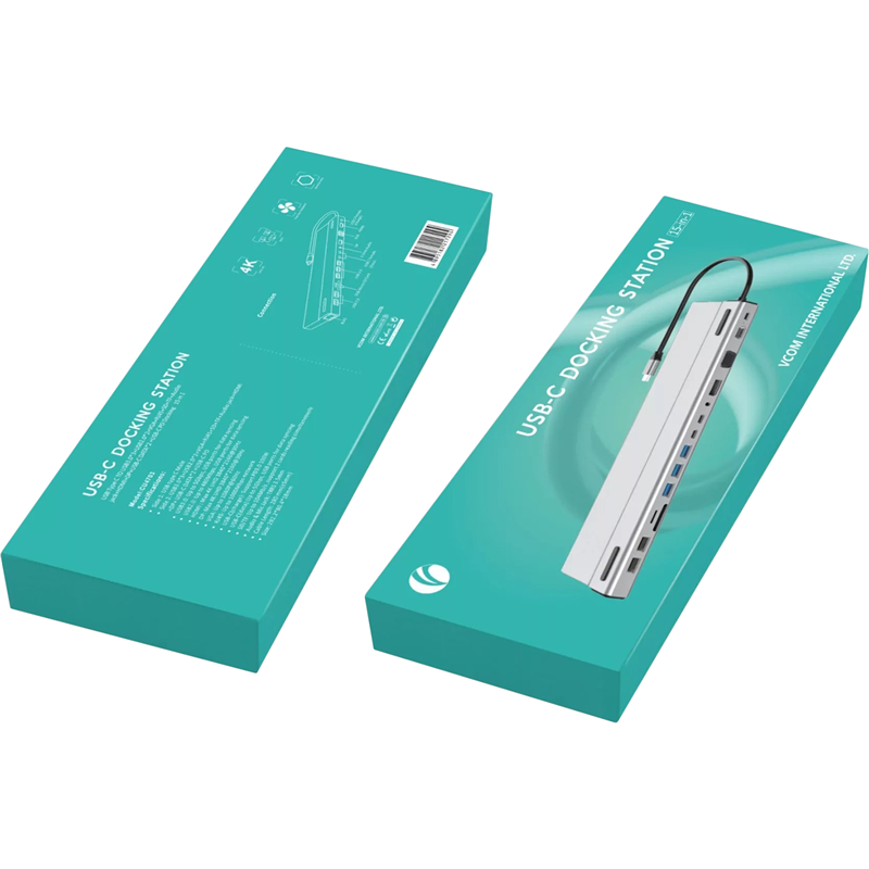 Адаптер Vcom TypeC → 3*USB3.0+2*USB2.0+ +RJ45+SD+TF+AUD+HDMI+DP+2*USB3.1 Data+PDCU4703, USB 3.1 Type-C (m), фото 8