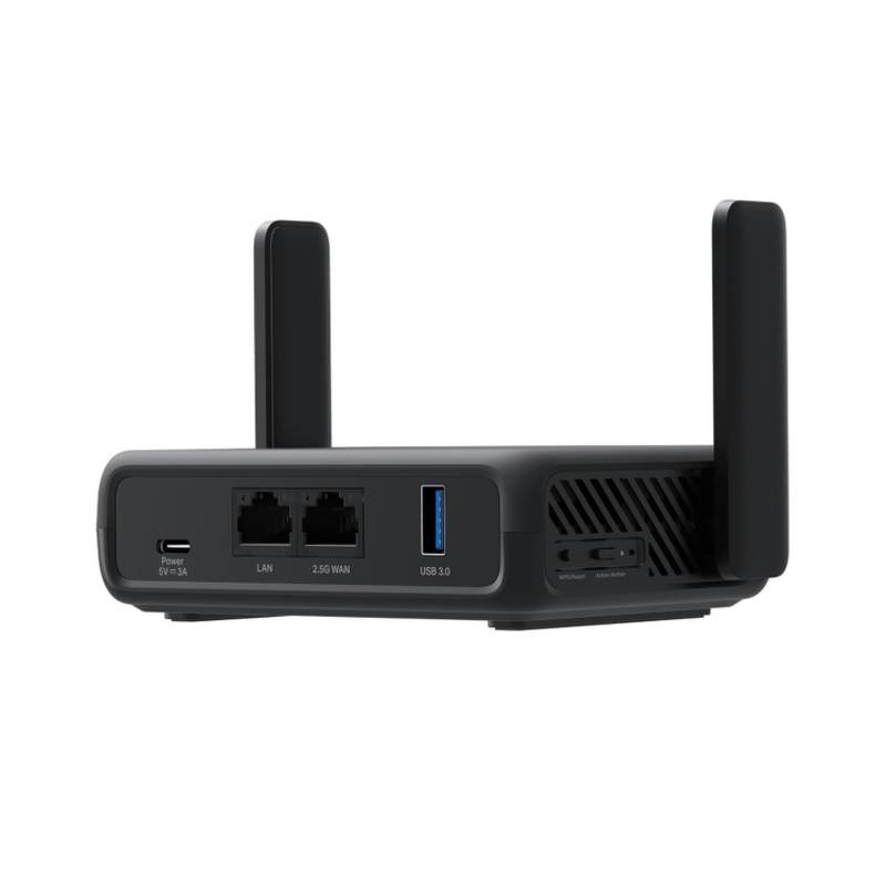 Wi-Fi роутер Mercusys MR84X-Travel дорожный, AX3000, Wi-Fi 6, 2 порта 1 Гбит/с, USB 3.0, фото 2