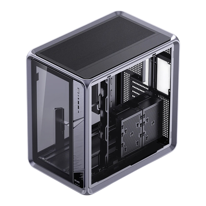 Корпус для ПК Jonsbo BO400, Midi Tower, серый, под ATX, mATX, mITX, материал закалённое стекло, сталь, фото 6