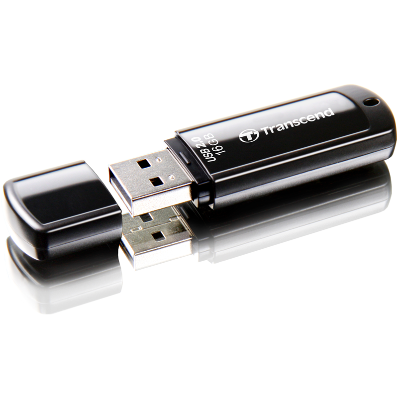 Флеш-накопитель Transcend 16GB JetFlash 350 (Black) USB 2.0 (Transcend TS16GJF350), фото 2