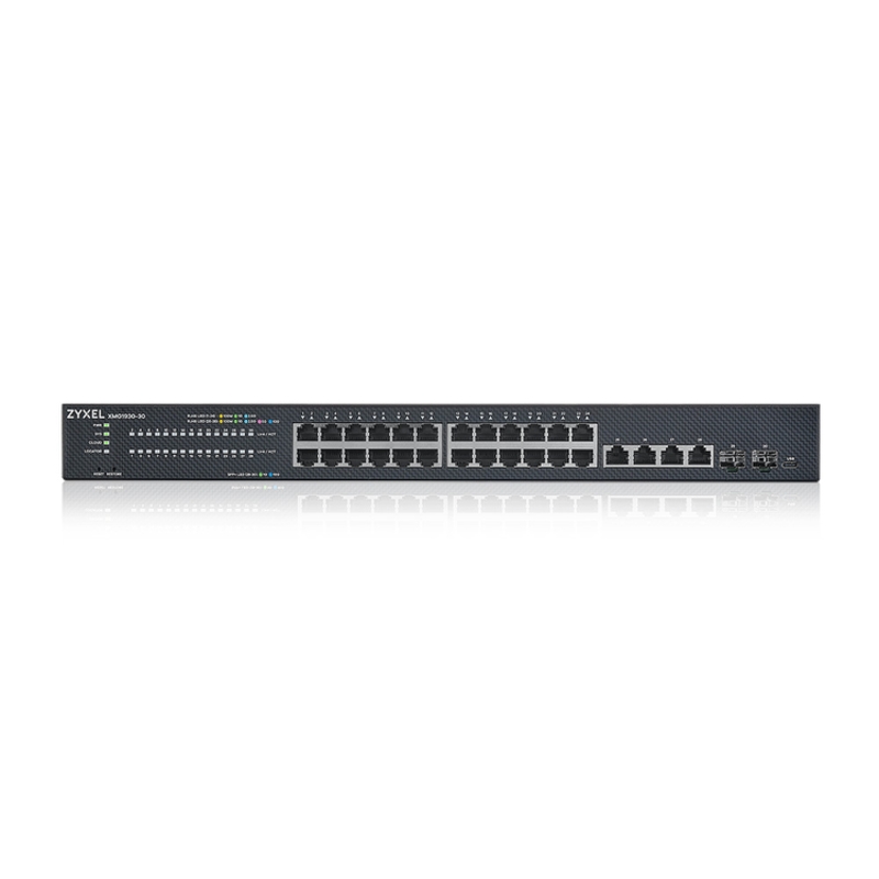Коммутатор ZYXEL XMG1930-30 смарт L2+, 24 порта 2,5 Гбит/с, 4 порта 10 Гбит/с, 2 SFP+, 19″, фото 8