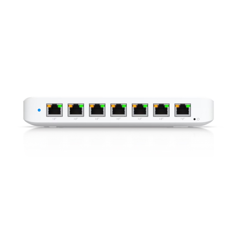 Коммутатор Ubiquiti USW-Ultra управляемый, 8 портов 1 Гбит/с, 7 портов PoE, бюджет 42 Вт, фото 2
