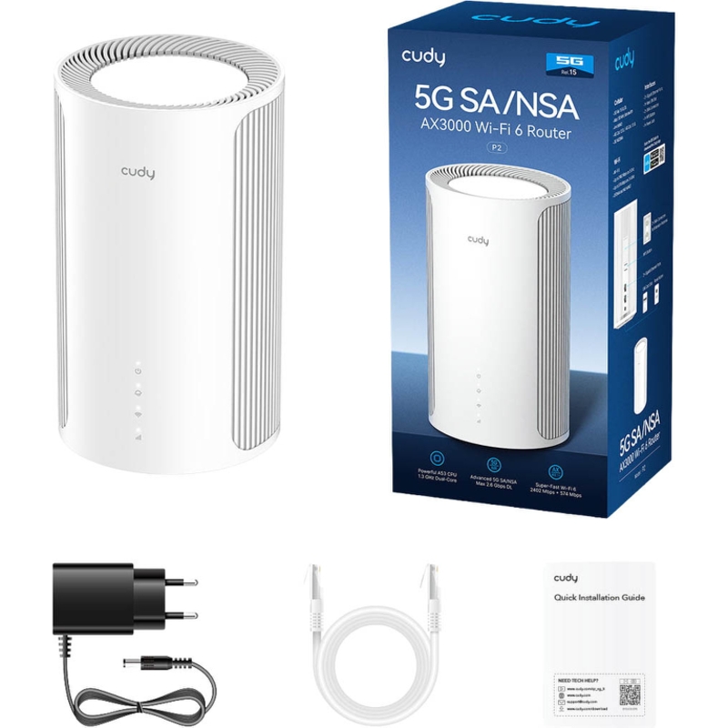 Wi-Fi роутер Cudy V2.0, Wi-Fi 6, 2 порта LAN, фото 4