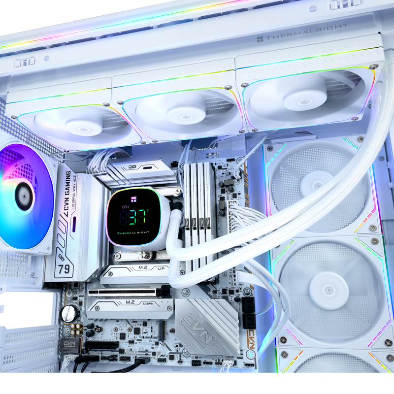 Система жидкостного охлаждения Thermalright Frozen Horizon 360 Digital, белый, фото 9