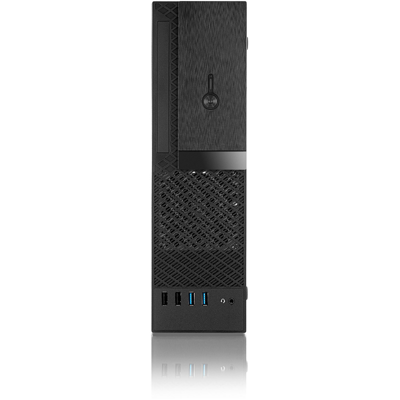 Корпус для ПК Foxline FL-1001 mATX, Slim-Desktop mITX, с БП 300 Вт, чёрный, под mATX, mITX, фото 3