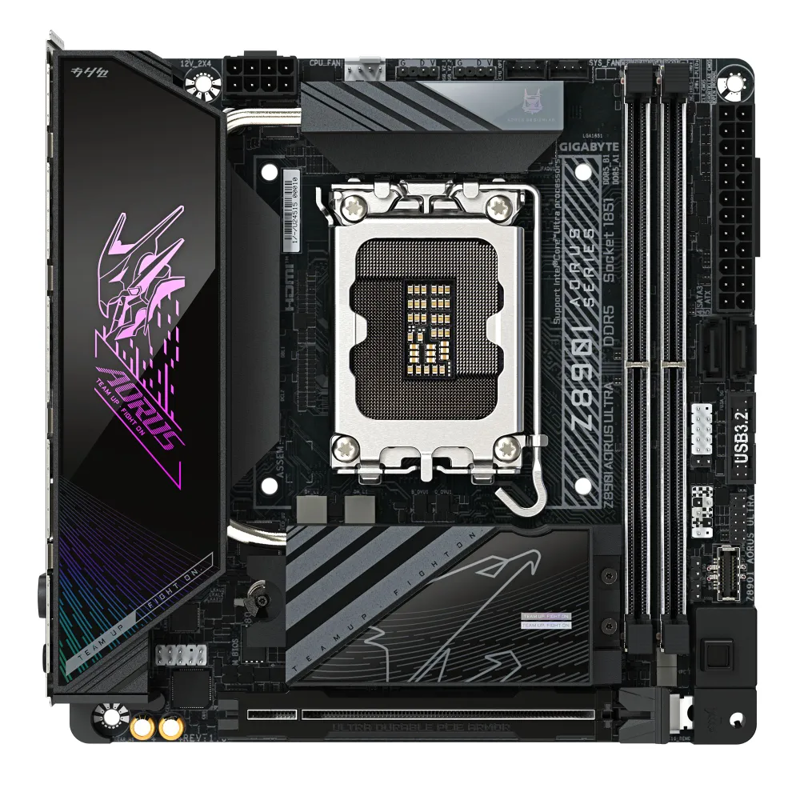 Материнская плата Gigabyte Z890I AORUS ULTRA, LGA1851, Intel Z890, Mini-ITX, DDR5, фото 3