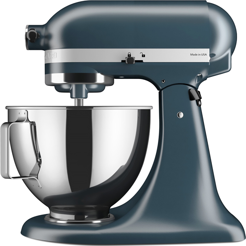 Планетарный миксер KitchenAid 5KSM95PSEBS, 4,3 л, 275 Вт, 10 скоростей, стальной синий, фото 4