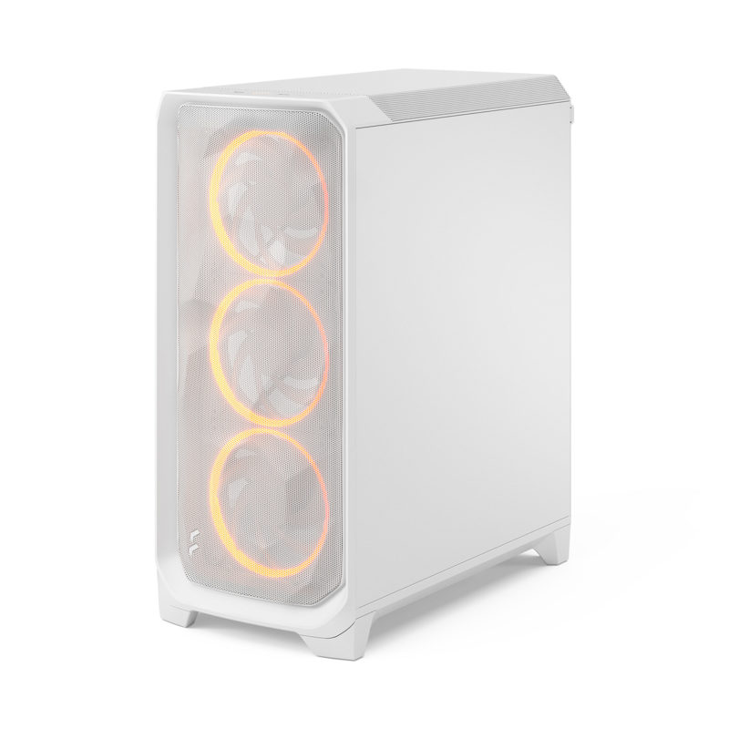 Корпус для ПК Fractal Design Meshify 3 RGB TG Clear Tint, Midi Tower, белый, подсветка ARGB, фото 4