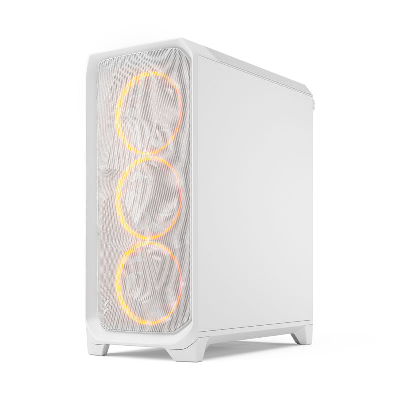 Корпус для ПК Fractal Design Meshify 3 RGB TG Clear Tint, Midi Tower, белый, подсветка ARGB, фото 5