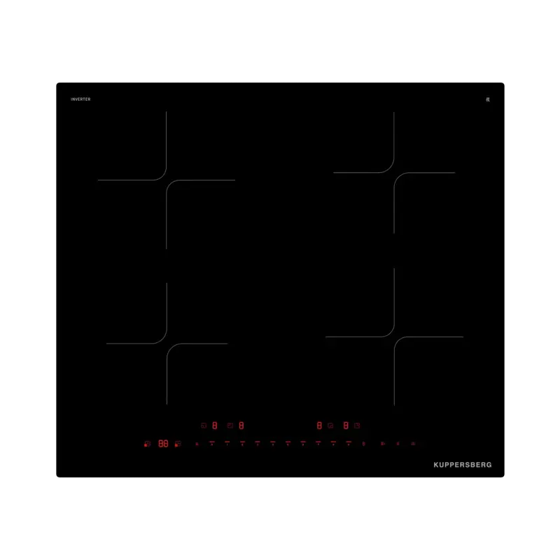 Варочная панель Kuppersberg ICI 605, индукционная, 60 см, 4 конфорки, скрытые сенсоры, бустер, чёрная, фото 2