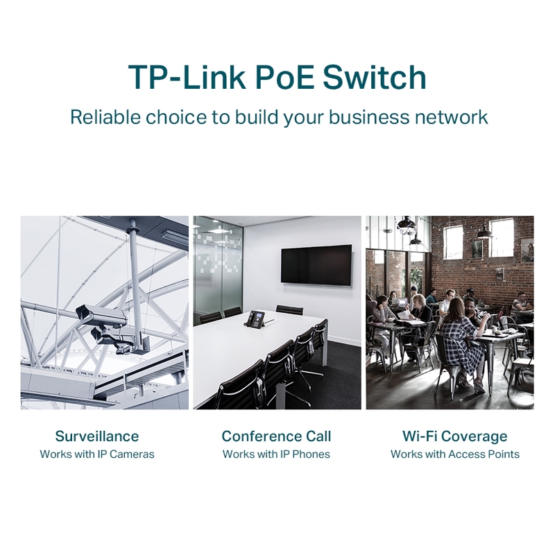 Коммутатор TP-Link TL-SG1428PE смарт, 26 портов 1 Гбит/с, 24 из них PoE+, 2 SFP, 250 Вт, фото 5