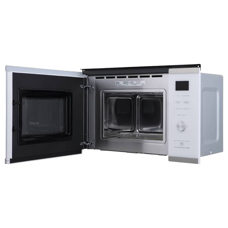 Встраиваемая микроволновая печь Korting KMI 820 GSCW, 20 л, 800 Вт, гриль, белое стекло, фото 3