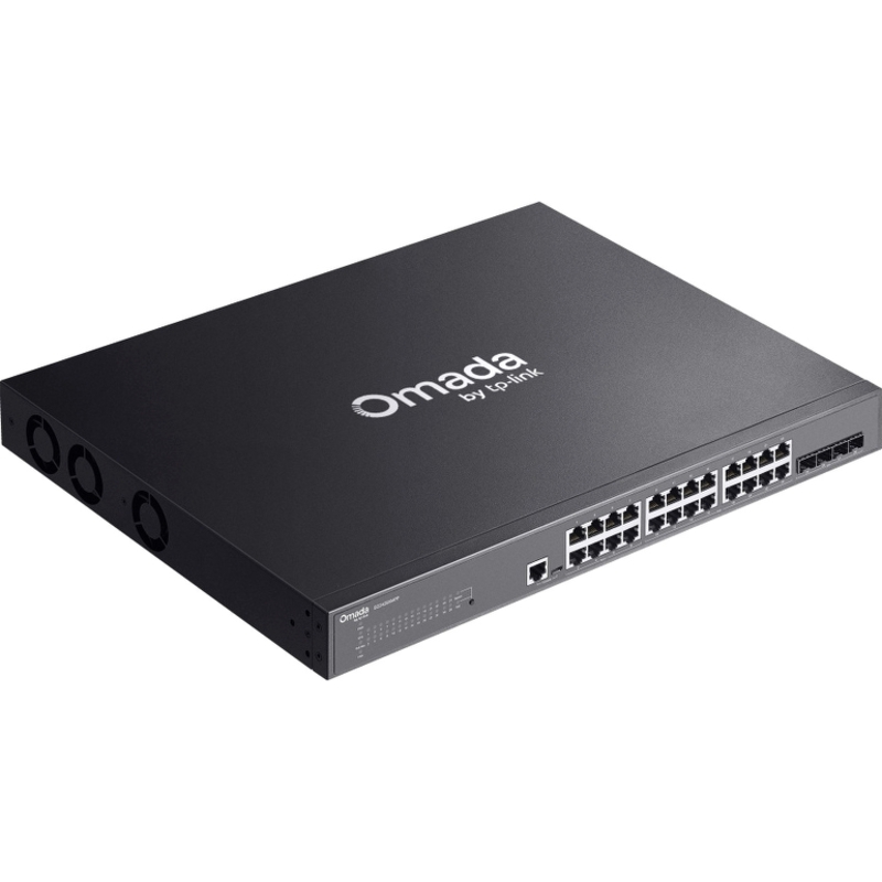 Коммутатор TP-Link Omada SG3428XMPP управляемый L2+, 24 порта PoE+/PoE++, 4 SFP+, 500 Вт, фото 4