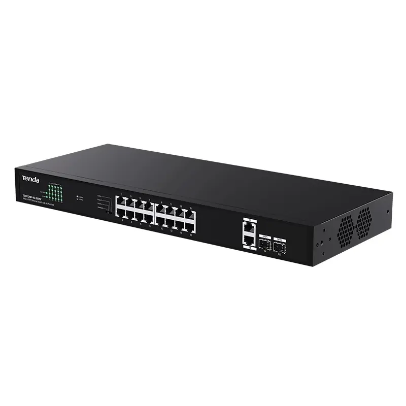 PoE-коммутатор Tenda TEG1120P-16-250W неуправляемый, 18 портов 1 Гбит/с, 2 SFP, PoE 250 Вт, фото 3