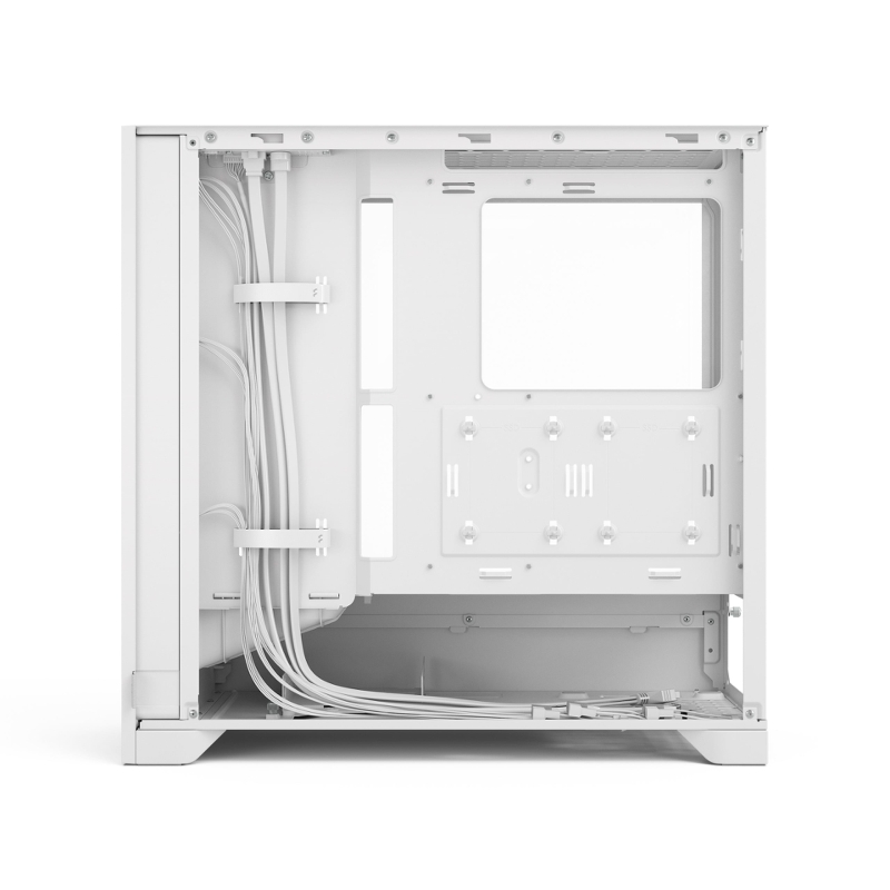 Корпус ПК без блока Case Fractal Design Pop 2 Air TG RGB, Midi-Tower, 3x120mm, 1xUSB-C + 1xUSB-A 3.2 ATX, mATX, mITX White, фото 9